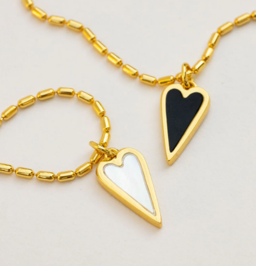 Double Sided Pearl & Black Onyx Necklace