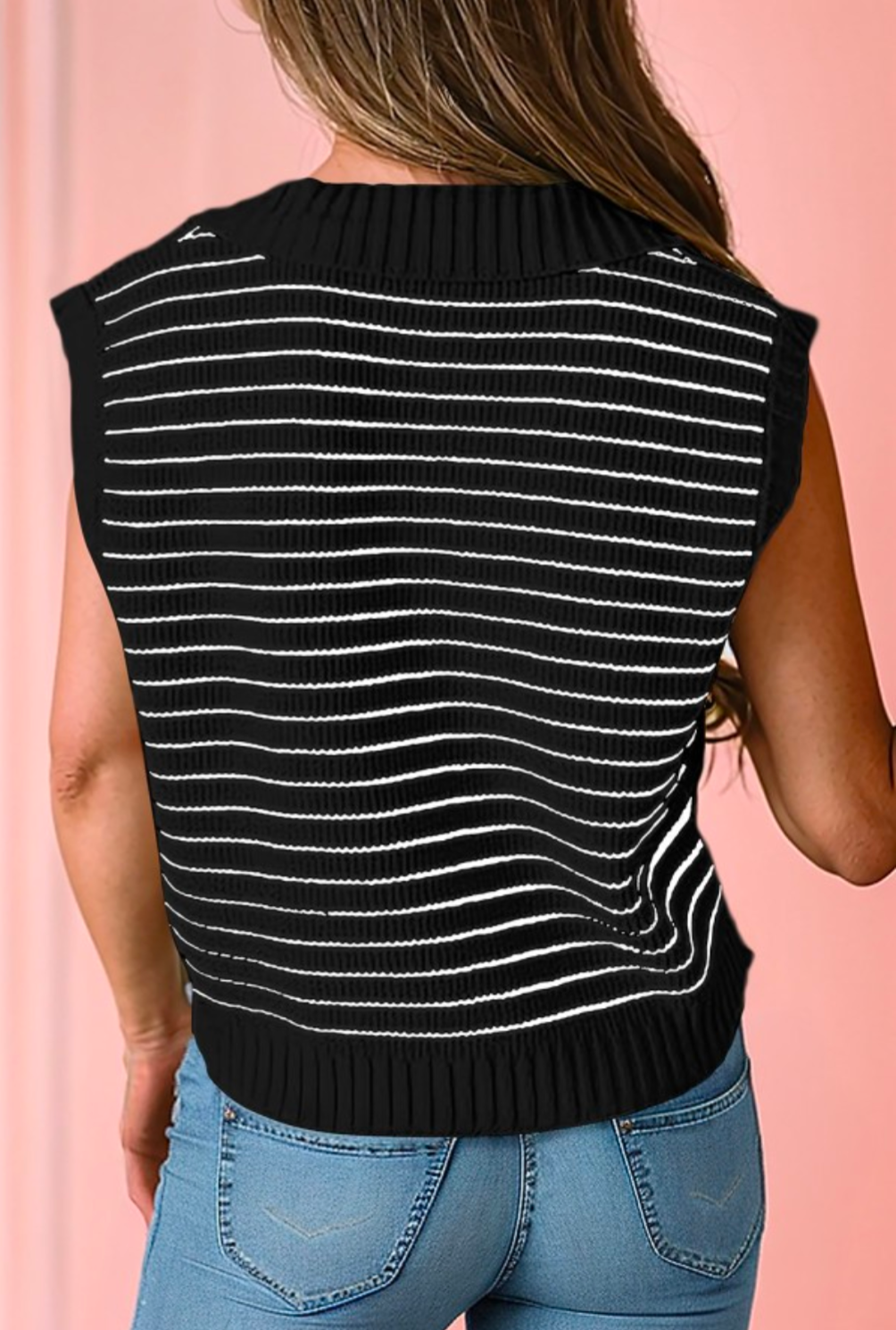 The Josie Top-  Black & White