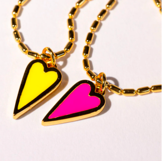 Double Sided Mini Heart Necklace